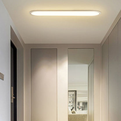 Ovalis Minimalist Metal Oval Ceiling Light