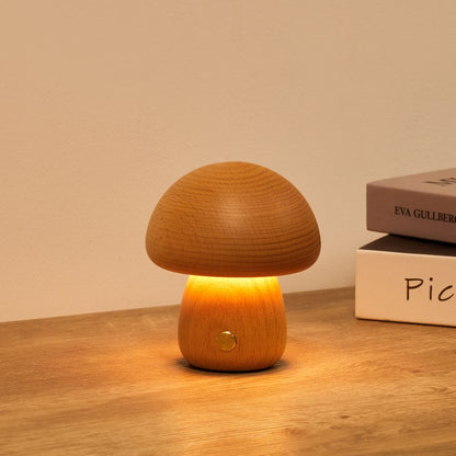 Fungara Scandinavian Wood Table Lamp