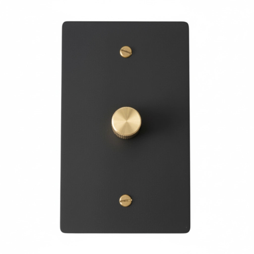 Brevanto Vintage Brass 1-Gang Rotary Dimmer Switch
