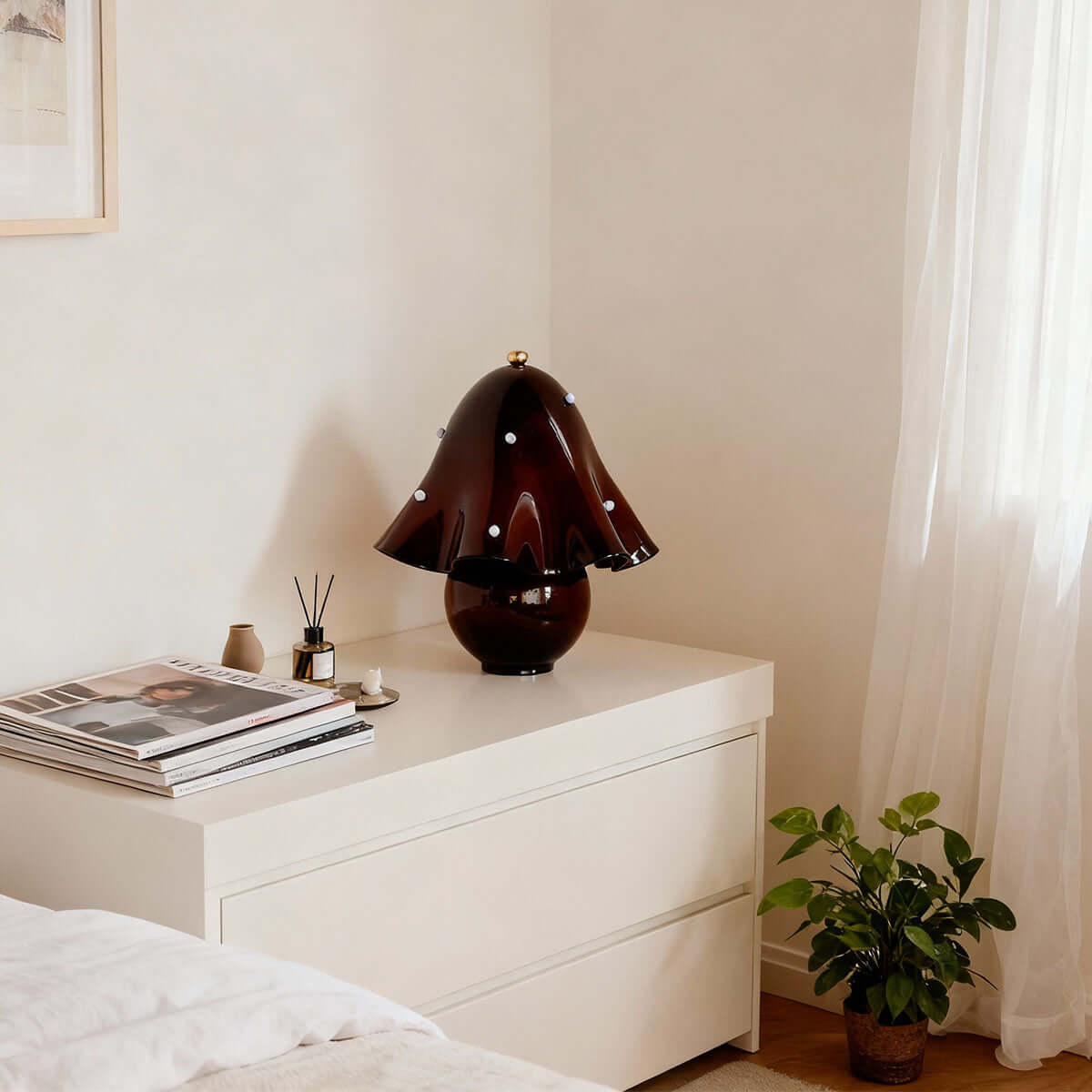 Halcyra Boho Ceramic Table Lamp