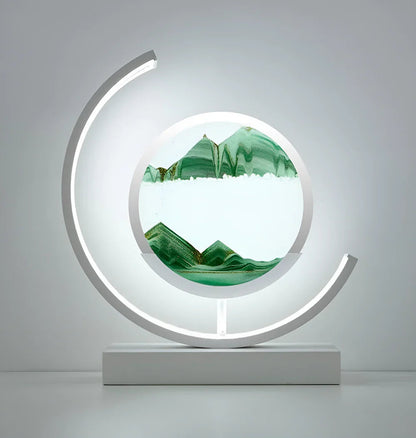 Sandveil Minimalist Aluminium Sand Art Table Lamp