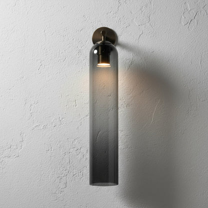 Lumessa Minimalist Glass Cylinder Wall Light
