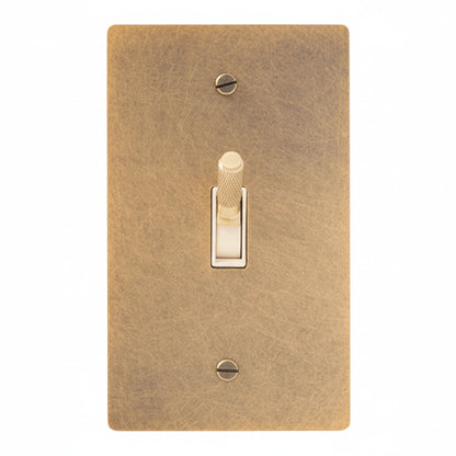 Ivarelle Vintage Solid Brass 1-Gang Toggle Switch