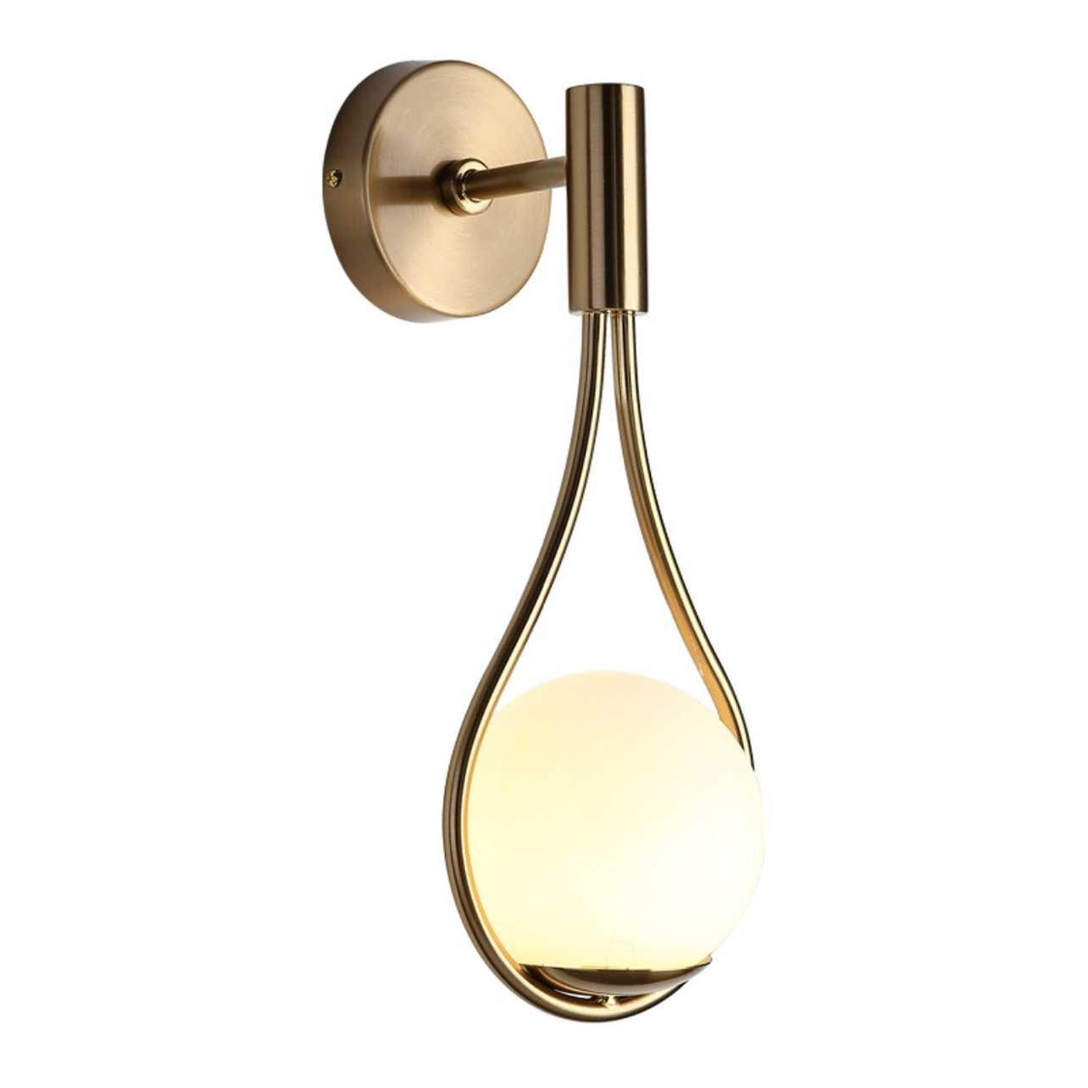 Orvenna Teardrop Iron Globe Wall Light