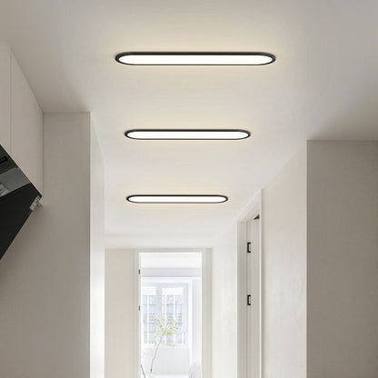 Ovalis Minimalist Metal Oval Ceiling Light