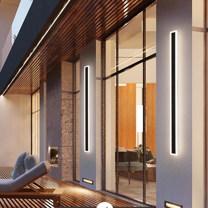 Halvenn Minimalist Acrylic Pane Outdoor Wall Light