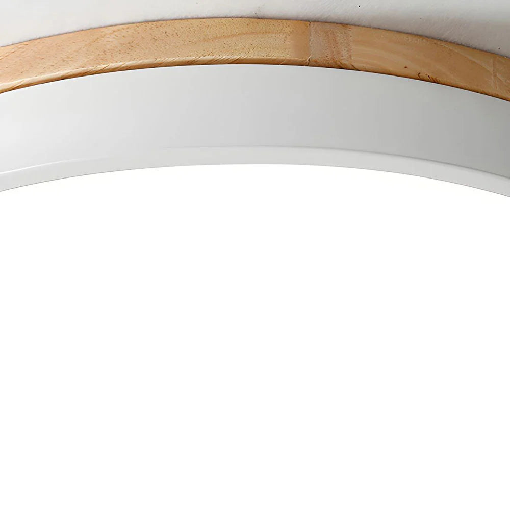 Lumbra Minimalist Wood Flush Ceiling Light