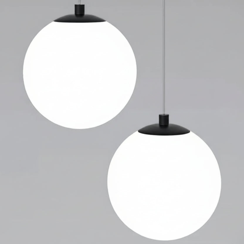 Solvara Nordic Opal Glass Globe Pendant Light