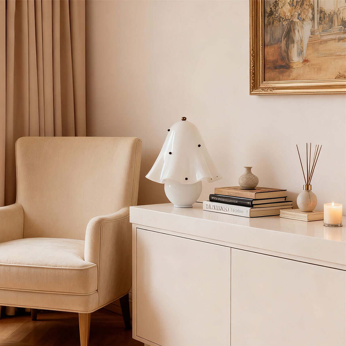 Halcyra Boho Ceramic Table Lamp