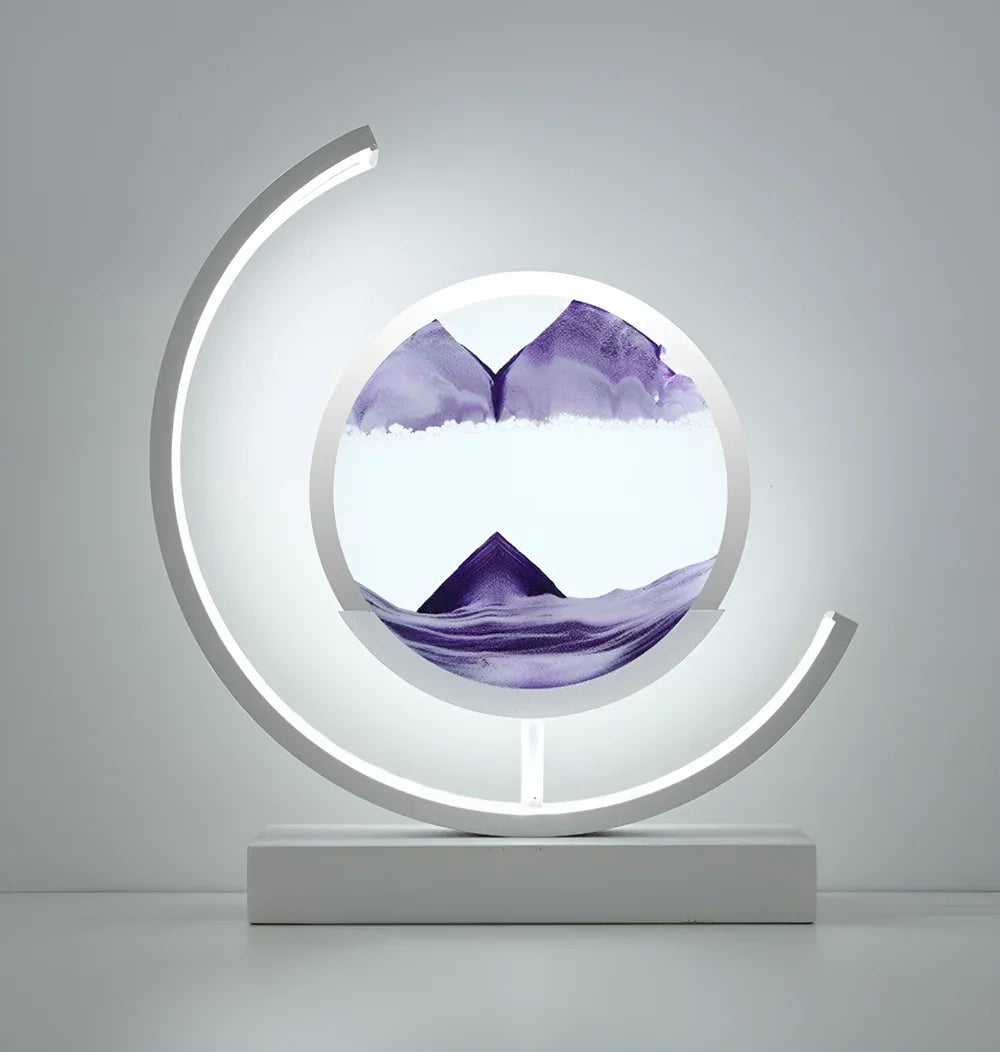 Sandveil Minimalist Aluminium Sand Art Table Lamp