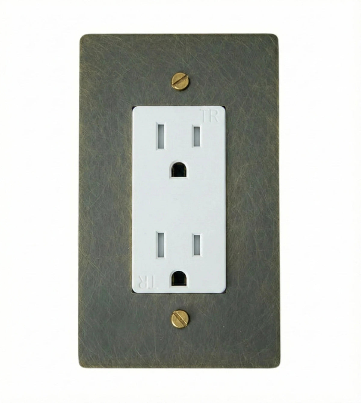 Corvanel Traditional Brass Duplex Socket Outlet