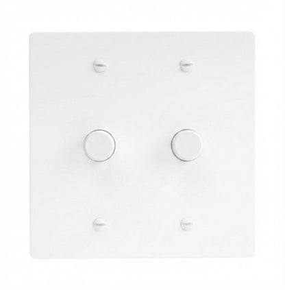 Bellardo Vintage Brass 2-Gang Rotary Dimmer Switch