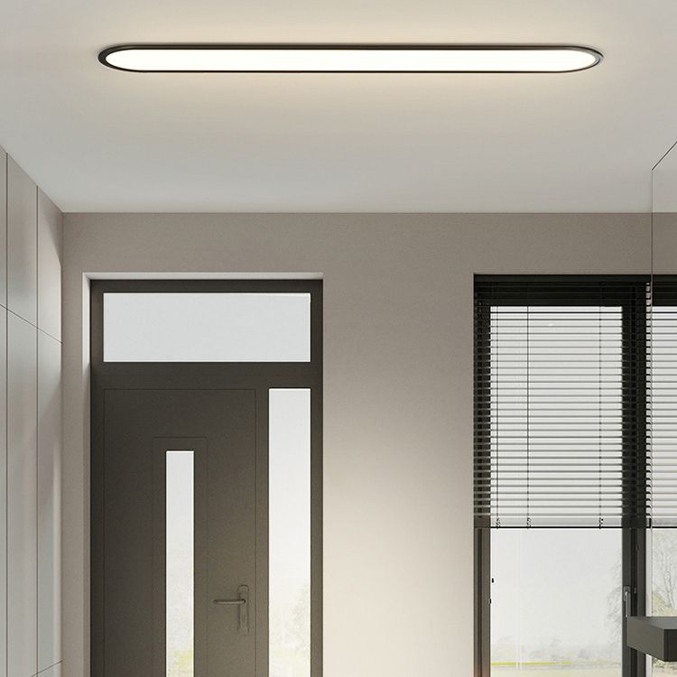 Ovalis Minimalist Metal Oval Ceiling Light