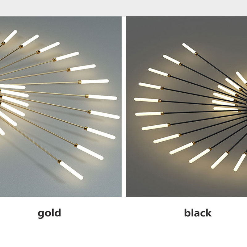 Pyrenna Starburst Metal Firework Ceiling Light