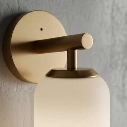Lumessa Minimalist Glass Cylinder Wall Light