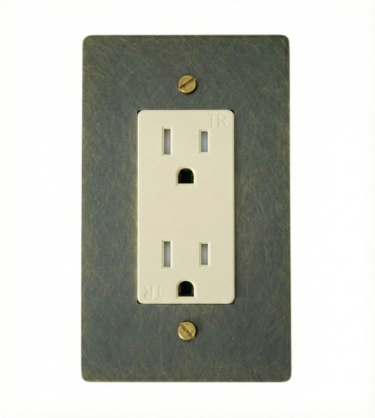 Corvanel Traditional Brass Duplex Socket Outlet