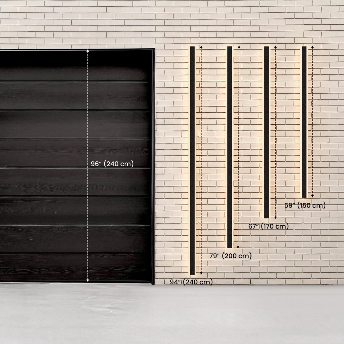 Zephlyn Linear Aluminium Outdoor Wall Light