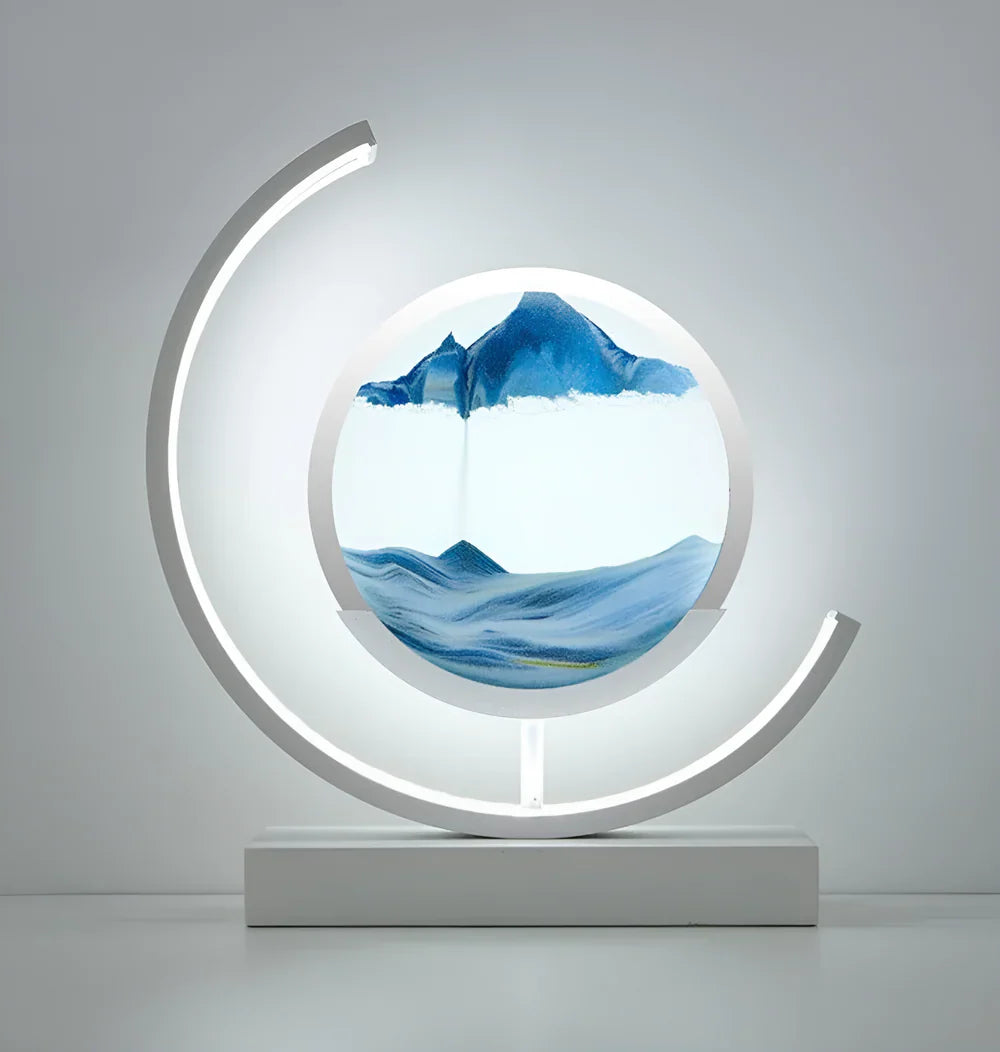 Sandveil Minimalist Aluminium Sand Art Table Lamp