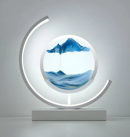 Sandveil Minimalist Aluminium Sand Art Table Lamp