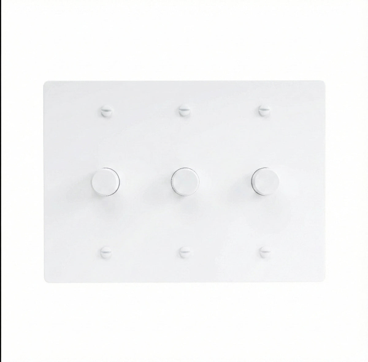 Faylore Vintage Brass 3-Gang Rotary Dimmer Switch