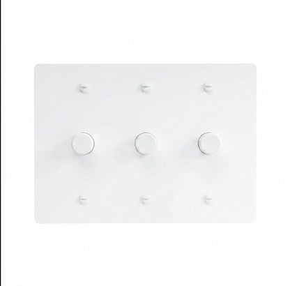 Faylore Vintage Brass 3-Gang Rotary Dimmer Switch