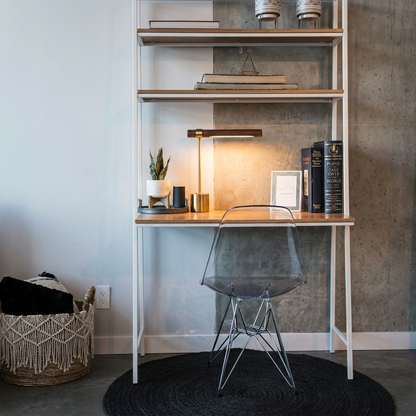Pravena Mid-Century Brass Table Lamp