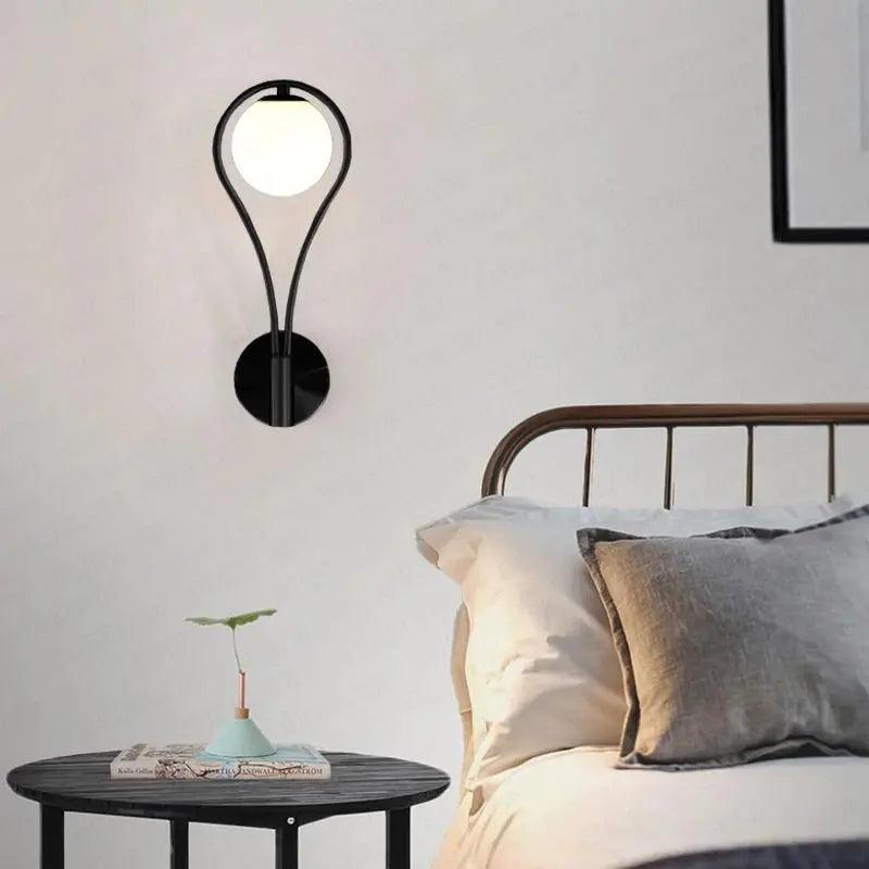 Orvenna Teardrop Iron Globe Wall Light
