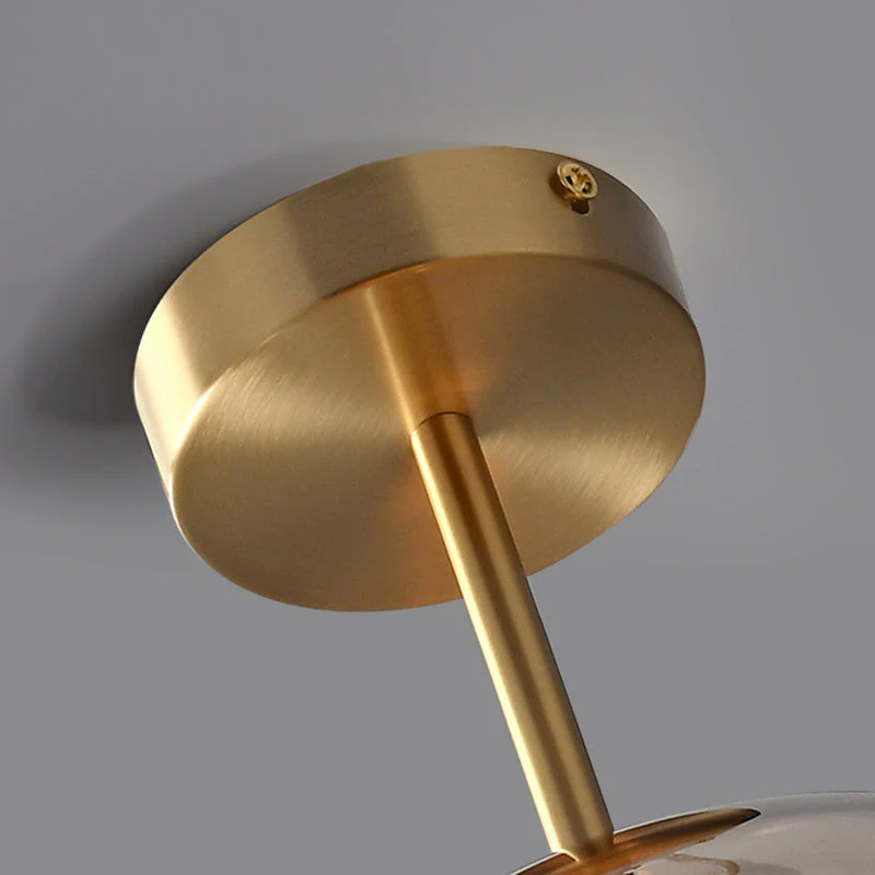 Velsora Modern Copper Glass Ceiling Light