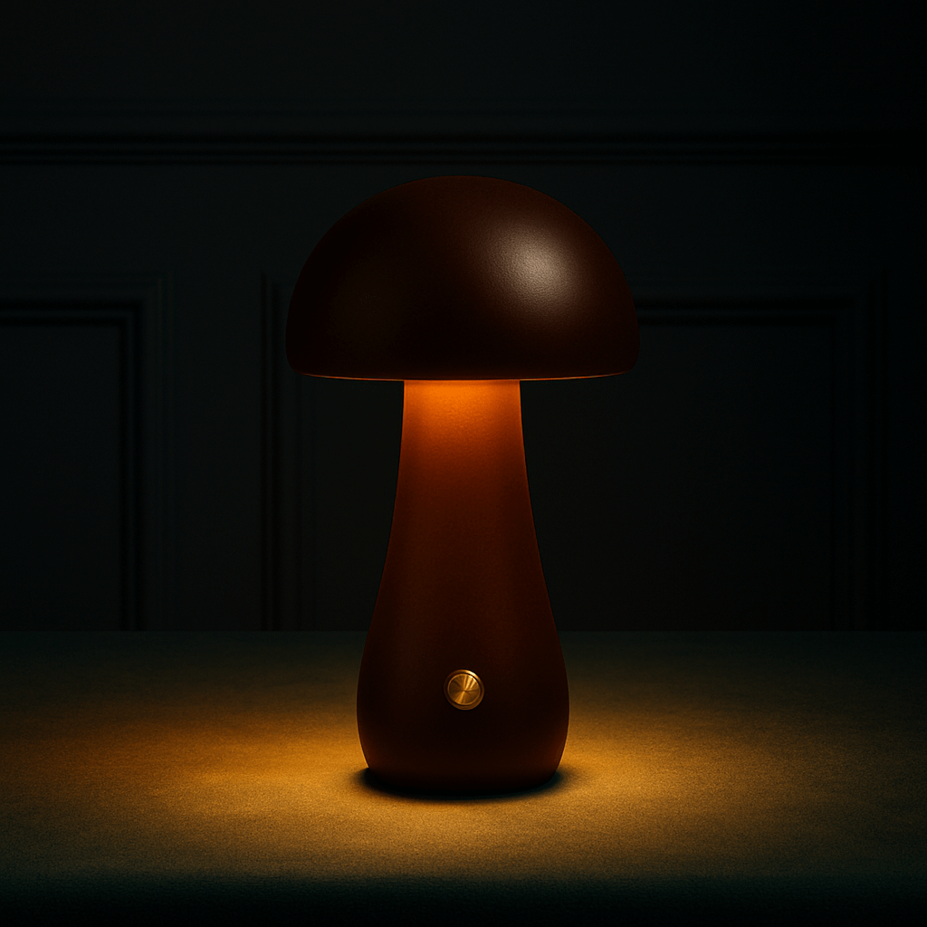 Fungara Scandinavian Wood Table Lamp
