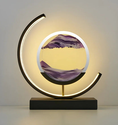 Sandveil Minimalist Aluminium Sand Art Table Lamp