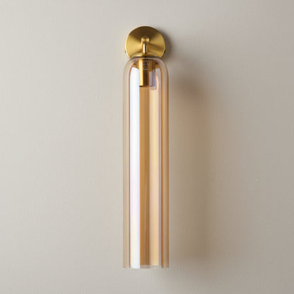 Lumessa Minimalist Glass Cylinder Wall Light