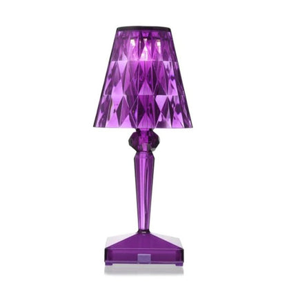 Prismara Faceted Crystal Cordless Table Lamp