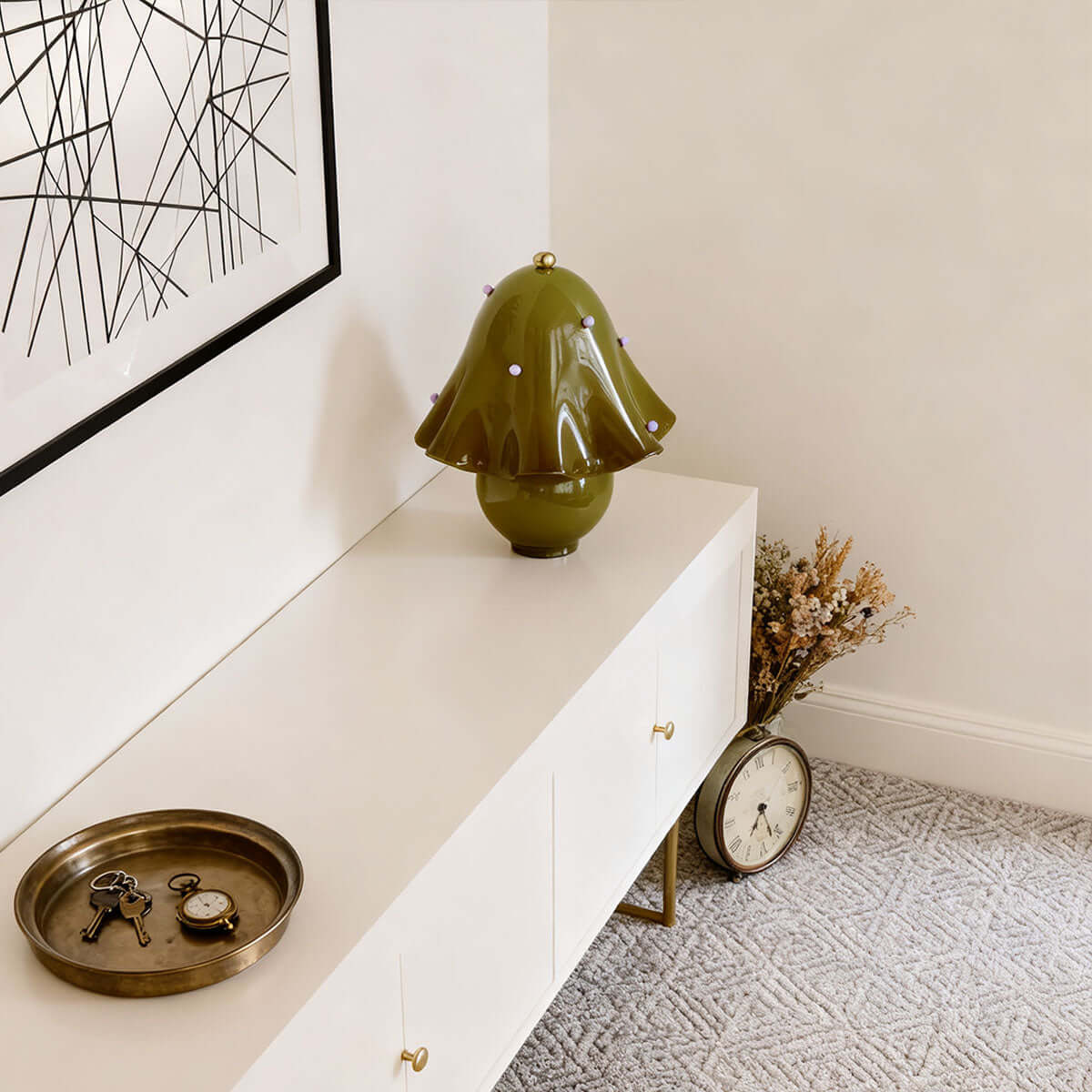 Halcyra Boho Ceramic Table Lamp