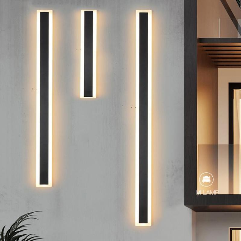 Halvenn Minimalist Acrylic Pane Outdoor Wall Light