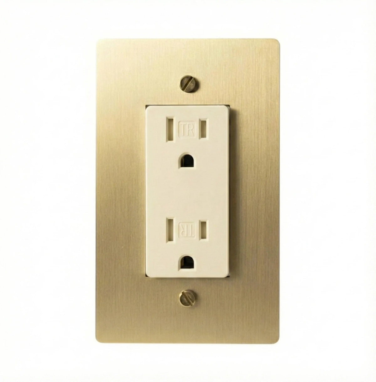 Corvanel Traditional Brass Duplex Socket Outlet
