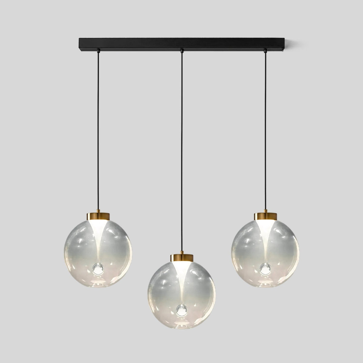 Tinted Glass Globe Pendant Light