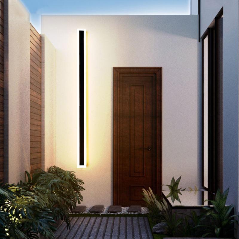 Halvenn Minimalist Acrylic Pane Outdoor Wall Light
