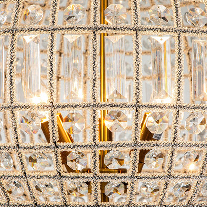 Crystavelle Regency Brass Crystal Orb Chandelier