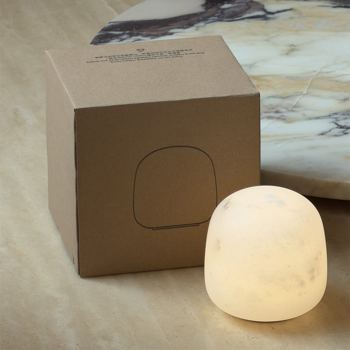Alvane Minimalist Alabaster Table Lamp