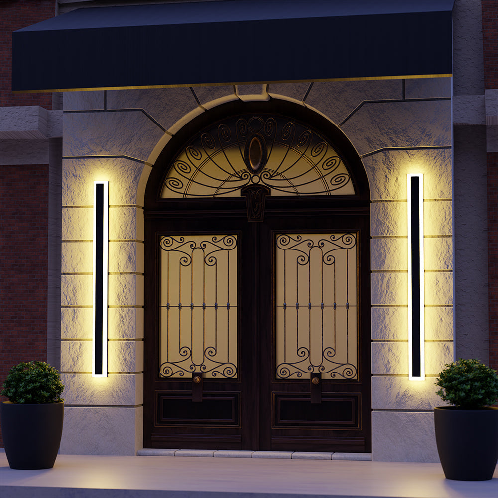 Halvenn Minimalist Acrylic Pane Outdoor Wall Light