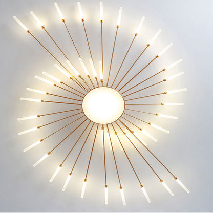 Pyrenna Starburst Metal Firework Ceiling Light