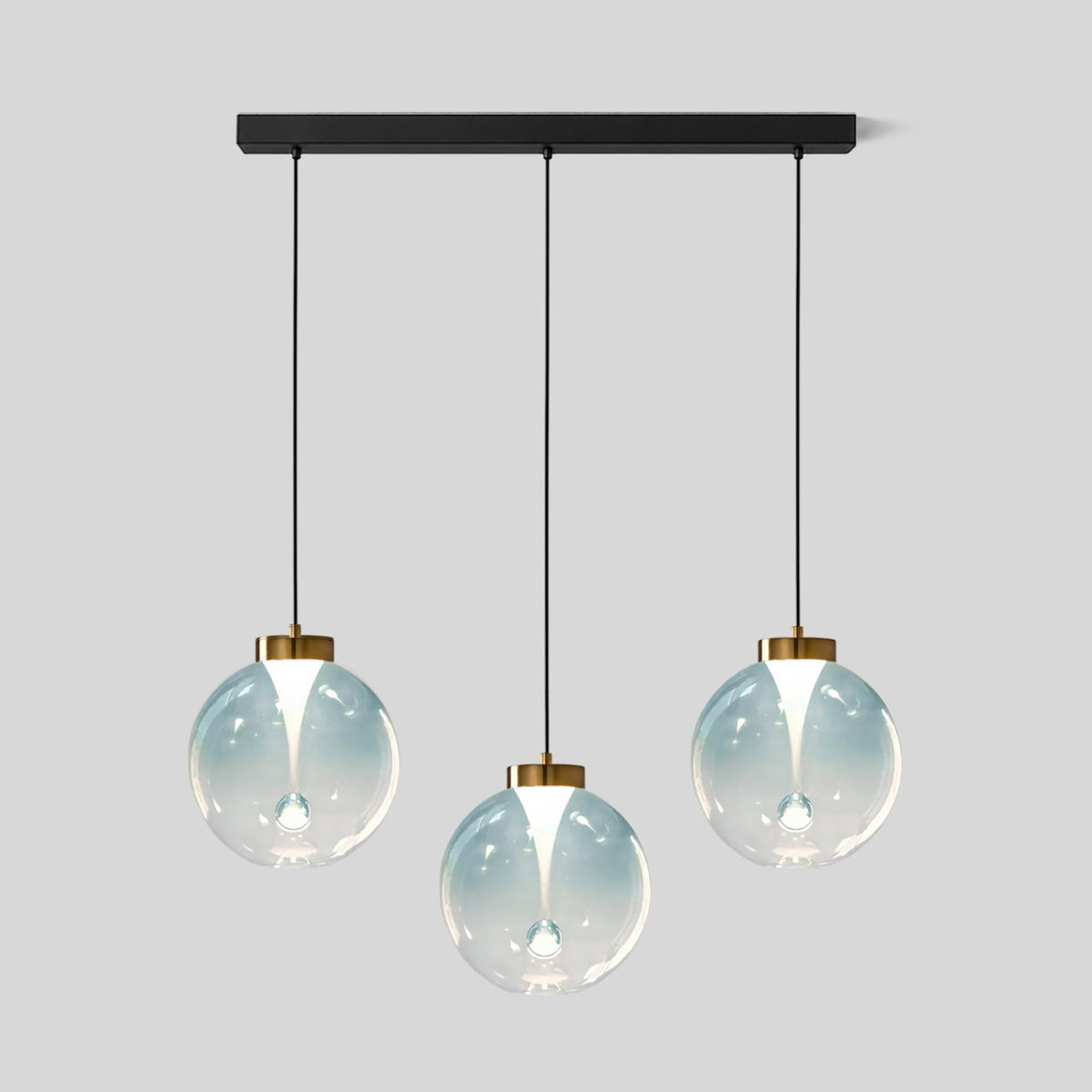 Tinted Glass Globe Pendant Light