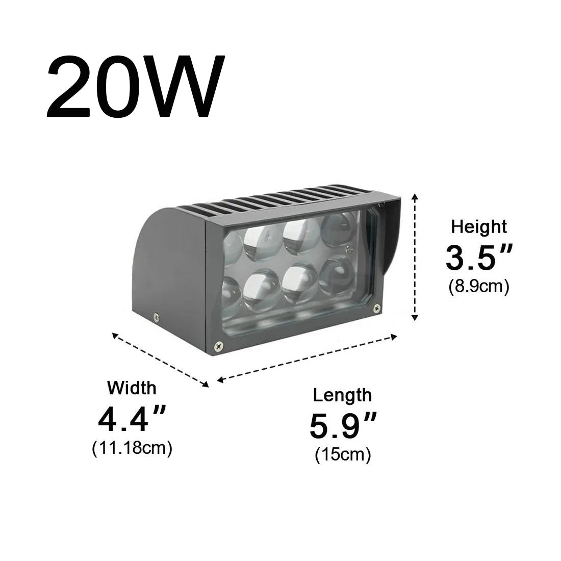 Cascara Modern Aluminium Facade Wall Light