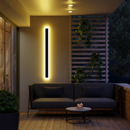 Halvenn Minimalist Acrylic Pane Outdoor Wall Light