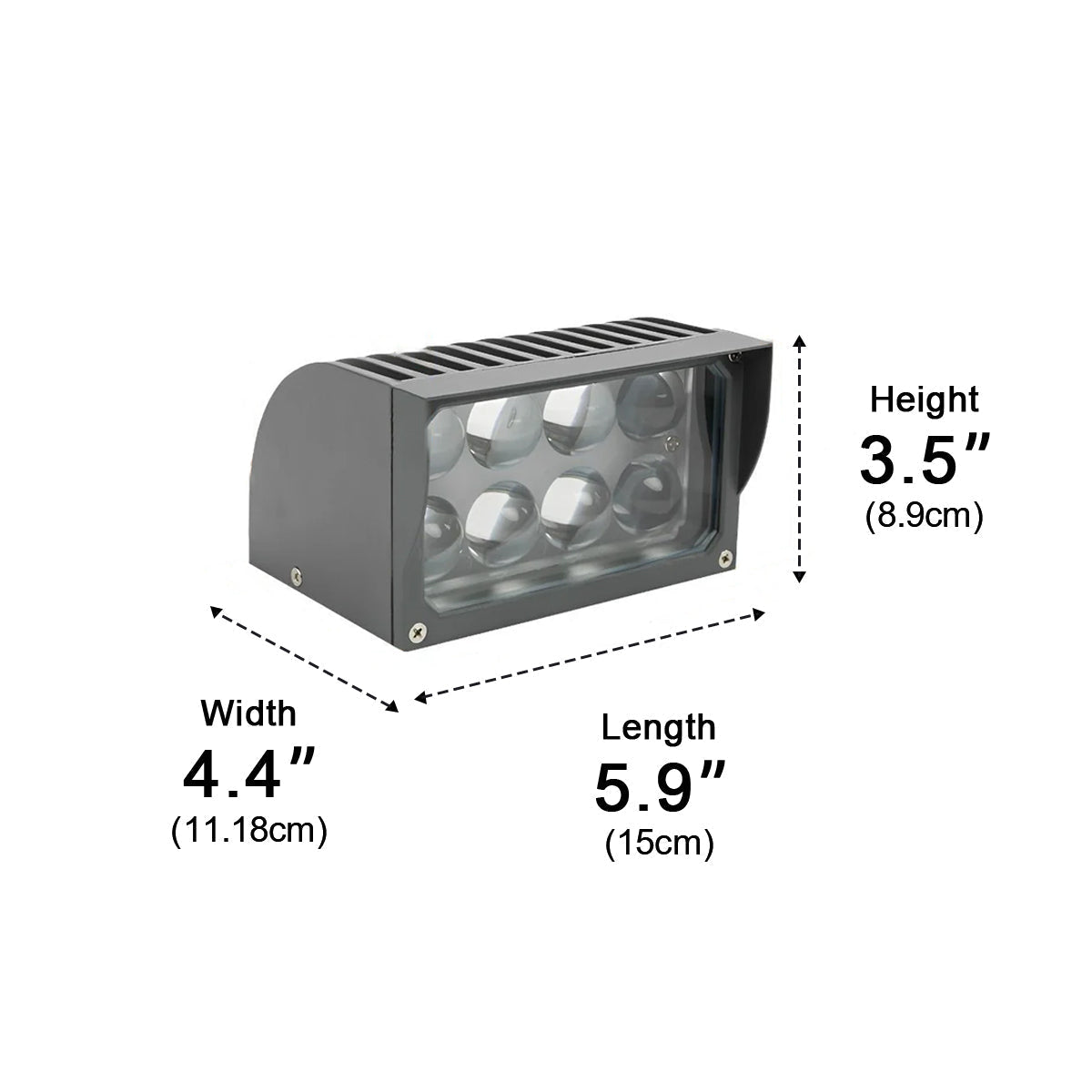 Cascara Modern Aluminium Facade Wall Light