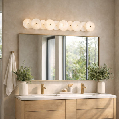 Lunavey Modern Alabaster Disc Vanity Light
