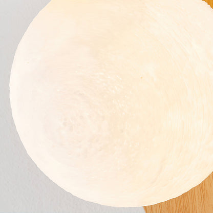 Velmara Minimalist Wood Globe Wall Light