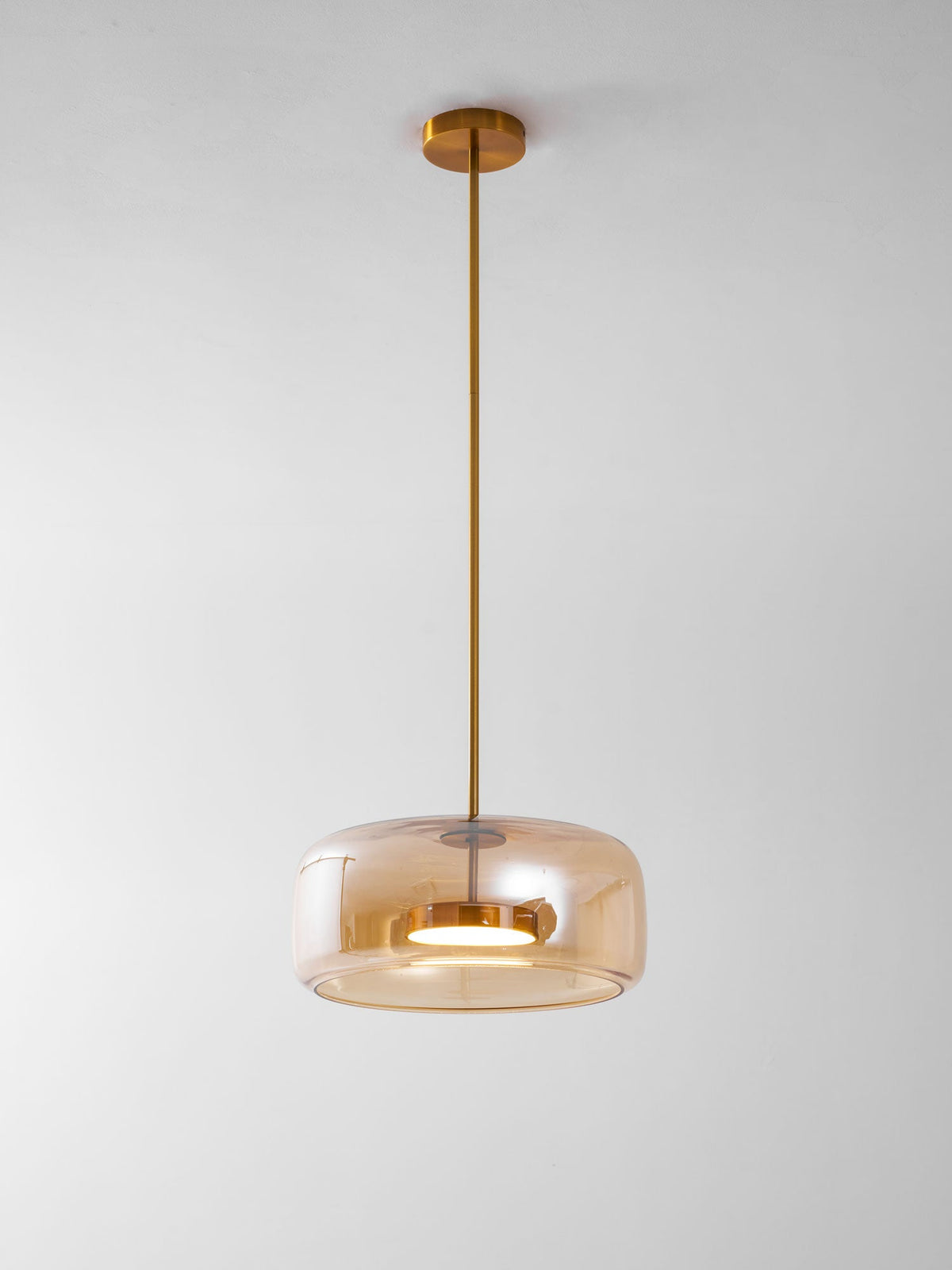 Hand-Blown Glass Dome Pendant Light