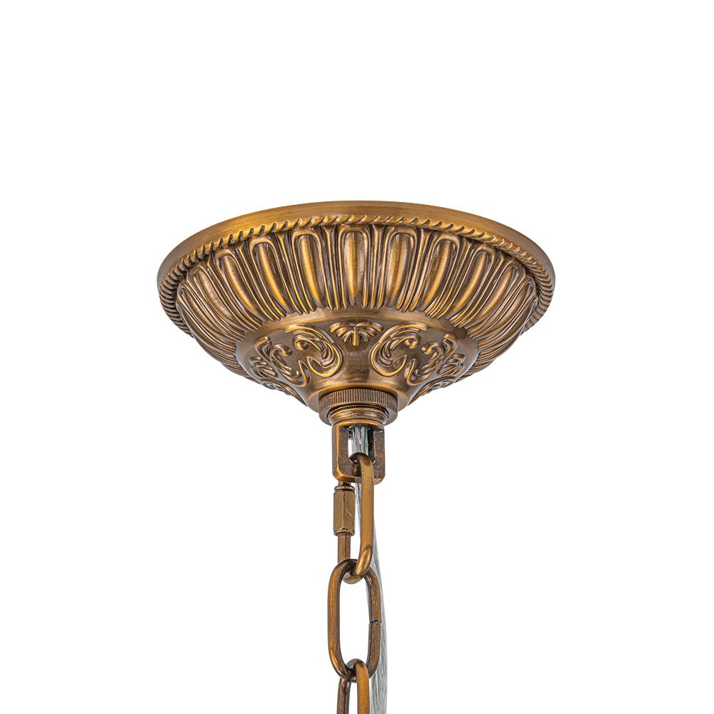 Crystavelle Regency Brass Crystal Orb Chandelier