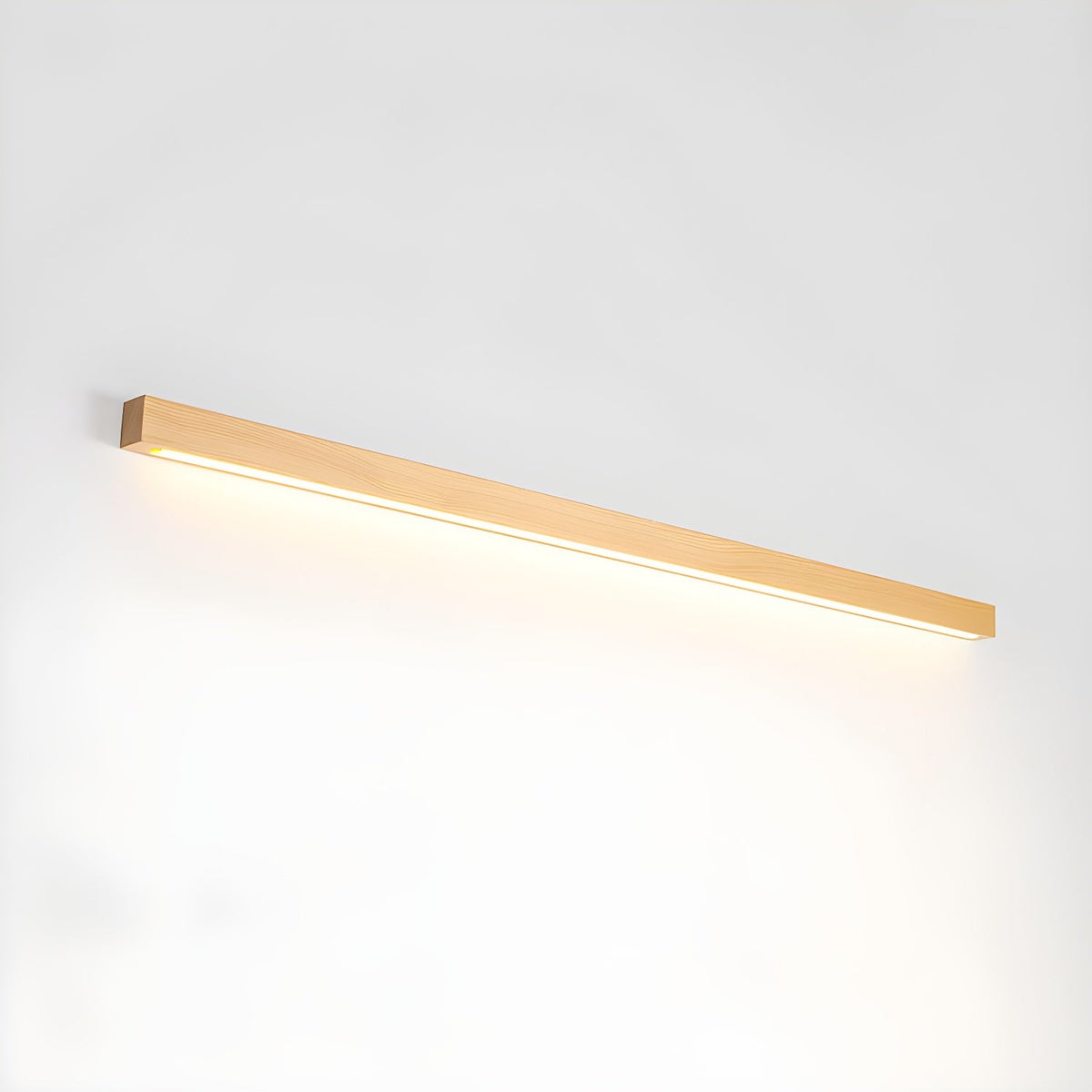 Slim Wood Linear Wall Light